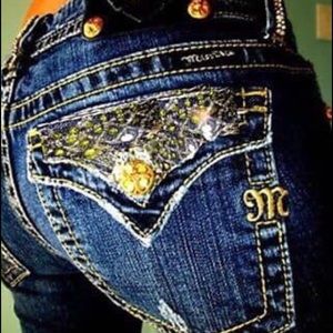 MISS ME JEANS BLING EMBELLISHED SIZE 26